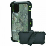 Premium Camo Heavy Duty Case with Clip for Apple iPhone 14 6.1 (Tree Green)